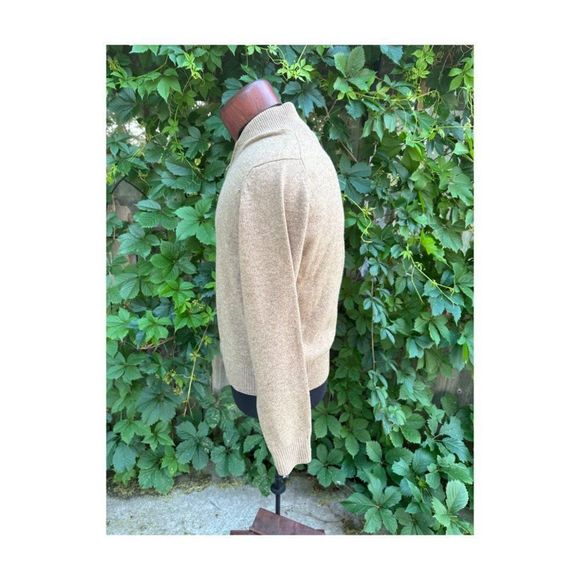 Vintage | 80s Calvin Klein 3-Ply Lambswool Cardigan Full Zip Sz M - Picture 3 of 10